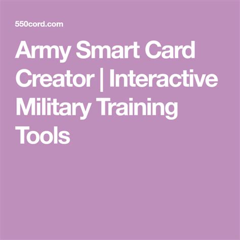 army smart card creator software|Army Smart Card Creator .